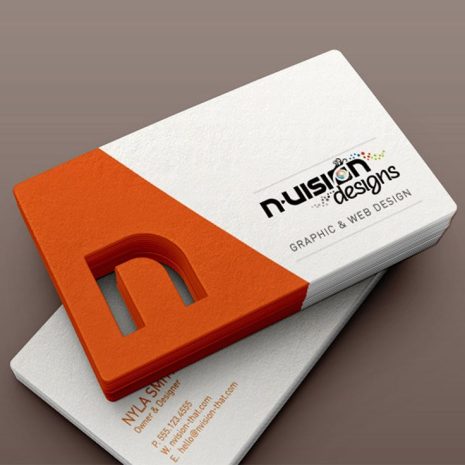 Die-Cut Business Cards