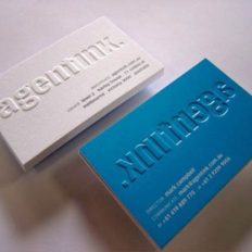 Embossed Business Cards