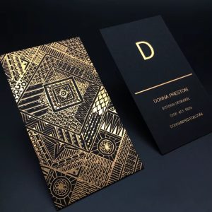 Metallic Printed Business Cards