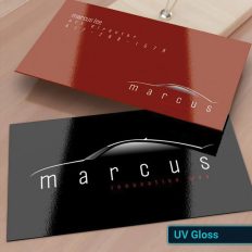 Raised Shiny Business Cards