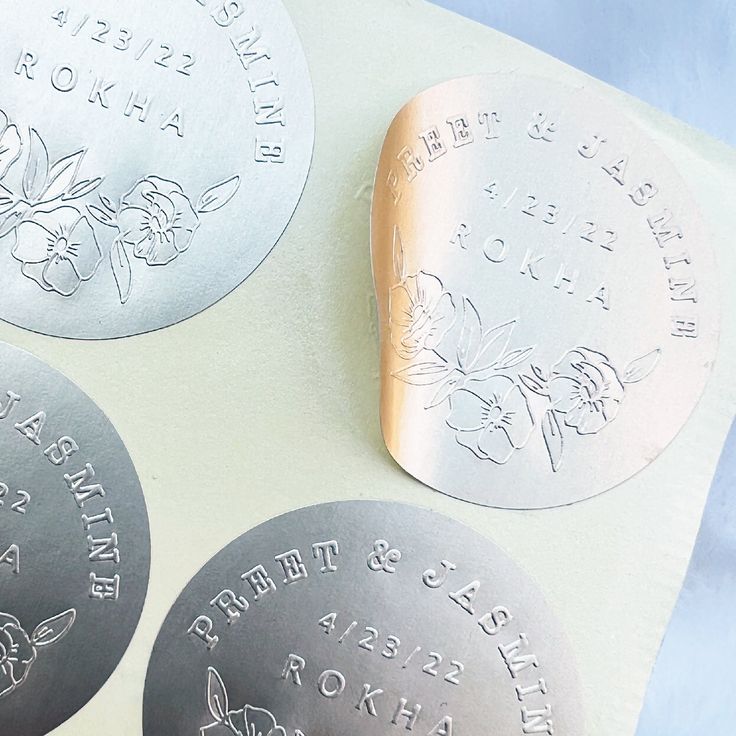 Raised Foiled Stickers